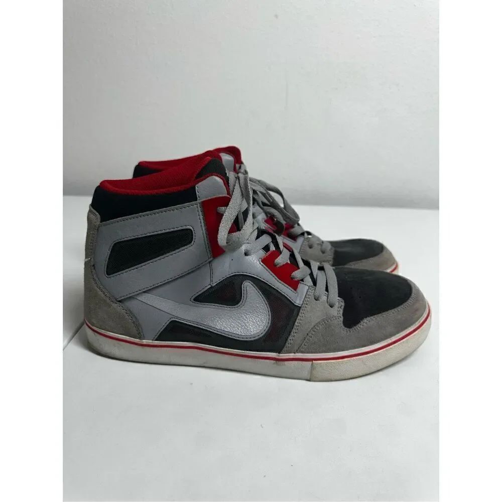 Nike Ruckus 2 High LR Men Size 11 Grey/Crimson/Black 2013 598373-006
